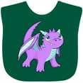 thumbnail image 3 of Inktastic Cute Baby Purple Dragon Boys or Girls Baby Bib, 3 of 4