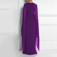 thumbnail image 5 of CHOK Robe de Soirée pour Femmes Formelle Maxi Cape Fendue Longue Robe Grande Taille Longueur au Sol Robe Maxi de Fête Élégante Chic (X-Grand Rouge), 5 of 5