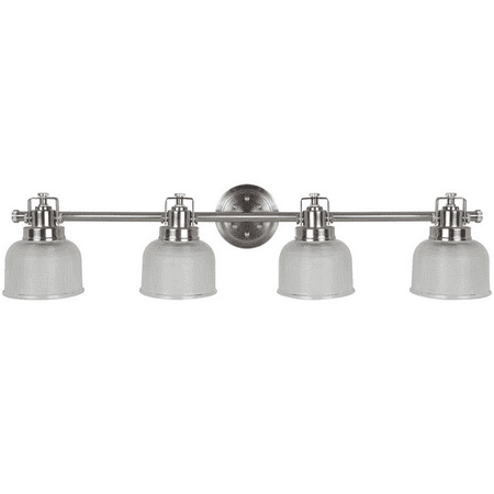 

Sunset Lighting 4-Lt 100W Mb Wren Vanity Bright Satin Nickel F3194-80