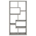 thumbnail image 6 of Newboti Furniture Geometric bookcase Seven (7) Shelves Storage Shelf Solid Wood Furniture 1pc Grey Driftwood 12889, 6 of 11