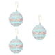 thumbnail image 4 of 3 adornos navideños de bolas para árbol de Navidad, decoración decorativa para fiestas, bricolaje Azul, 4 of 9