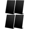 thumbnail image 1 of OULII 4pcs Tabletop Chalkboard Sign in Black PVC for Birthday Parties, 1 of 8