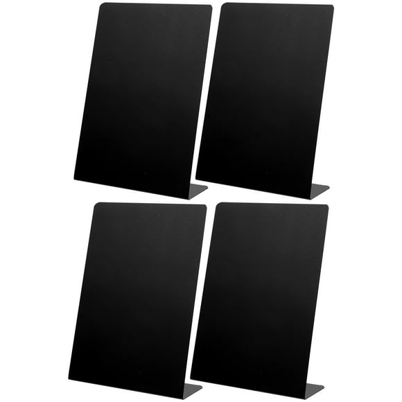 OULII 4pcs Tabletop Chalkboard Sign in Black PVC for Birthday Parties