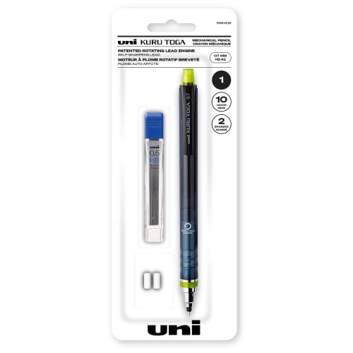 uniball Kuru Toga Mechanical Pencil with 0.7 mm Lead Refills & Pencil