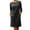 AA-Dark Gray, variant on Velvet Dress for Women Casual Crew Neck Long Sleeve Dresses Elegant Loose Fit Cocktail Party Maxi Dress with Pockets, Black, XXL