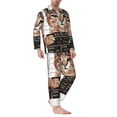 thumbnail image 2 of Fotbe Cat Holding Mugshot Sign Pijama de Hombre con Estampado de Manga Larga, Conjunto de 2 Piezas, Ropa de Dormir Suave y Cómoda con Bolsillos-X-Large, 2 of 7