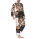 thumbnail image 2 of Fotbe Cat Holding Mugshot Sign Pijama de Hombre con Estampado de Manga Larga, Conjunto de 2 Piezas, Ropa de Dormir Suave y Cómoda con Bolsillos-Small, 2 of 7