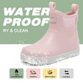 thumbnail image 3 of Lcamaw Kids Rain Boots Waterproof Rubber Boots Boys Girls Non-Slip High-Performance Ankle Deck Boot Traction Child Mud Booties for Boating, Camping, Farming & Outdoor Garden School Play Footwear, 3 of 7