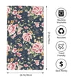 thumbnail image 4 of Kll Vintage Floral Ultra Absorbent & Soft Hand Towels For Bath, Hand, Face, Gym And Spa-27.5x16in, 4 of 9