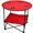 Red, variant on Canvas Picnic Table - Red