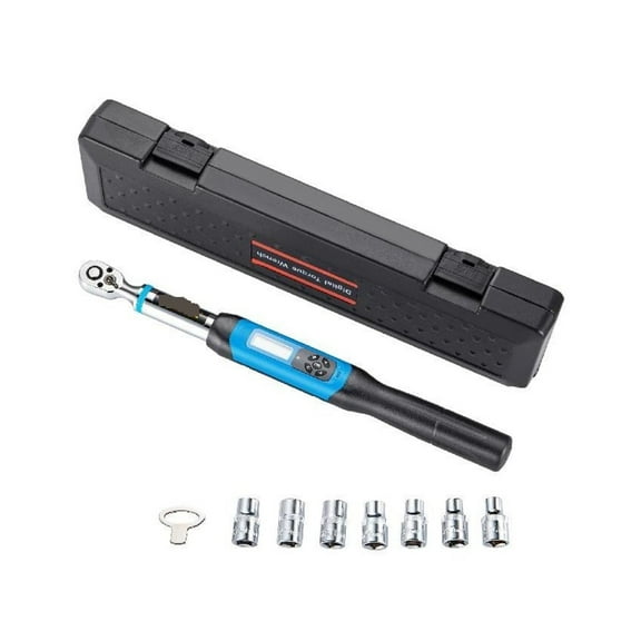 Digital Torque Wrench 3/8in Bidirectional Ratchet Head Professional Adjustable Bicycle Repair Hand Tools 1.5-30/4.2-85 Nm ,Precision & Robust