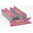 thumbnail image 2 of Inkdotpot Real Gold Foil Merry Christmas Tags Favor Hang Paper Tags 50 Pieces, 2 of 6