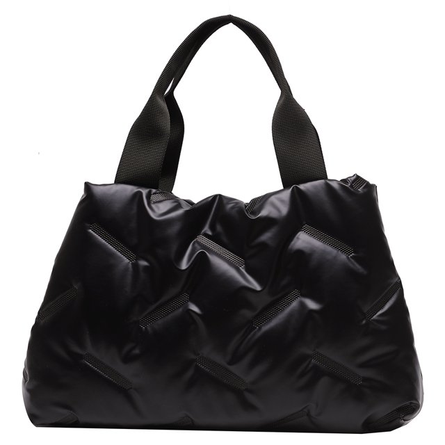 Btafrte Otoño Invierno Tote Bags Nylon Mujer Damas Tote para Fiesta (Negro)
