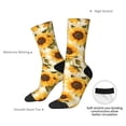 thumbnail image 4 of Pofeuu Scottish Plaid Sunflower Print Crew Socks, Adult Running Hiking Socks for Youth and Adult, 4 of 6