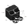 thumbnail image 5 of Caja de almacenamiento para reposabrazos de coche, organizador de consola de coche, caja de pañuelos Universal, cargador de coche para teléfonos Negro, 5 of 5
