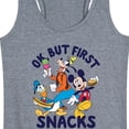 thumbnail image 3 of Mickey & Friends - Ok, But First Snacks - Women's Racerback Tank Top, 3 of 5