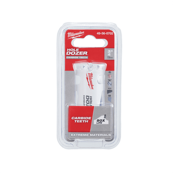 Milwaukee Tool 3/4" HOLE DOZER with Carbide Teeth Hole Saw