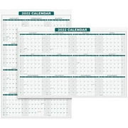 2022 Full Desk Calendar - 11 x 17 Large Size 12 Month Planner - 2 Sided Vertical/Horizontal Reversible - Printed on Thick & Durable 80lb Cardstock (216 GSM) - 2 Per Pack