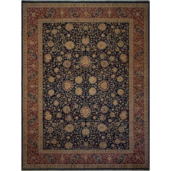 Versailles Paul Navy/Red Rug, 9'1" x 11'11"