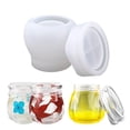 thumbnail image 2 of Billuyoard Moldes para tarros, contenedor con tapa, molde de silicona para manualidades DIY, molde ligero, Flexible, resistente al calor, antiadherente, Artesanía Billuyoard HA009998-00, 2 of 6