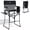 Black-Mesh, variant on EVER ADVANCED Portable Tall Directors Chair 30.7" Seat Height with Side Table, Folding Camping Chair for Makeup Artist, Sports Event, Craft Show, Supports 350LBS Black