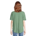 thumbnail image 3 of Time and Tru Women's Tunic Tee with Short Sleeves, 2-Pack, Sizes XS-XXXL, 3 of 5