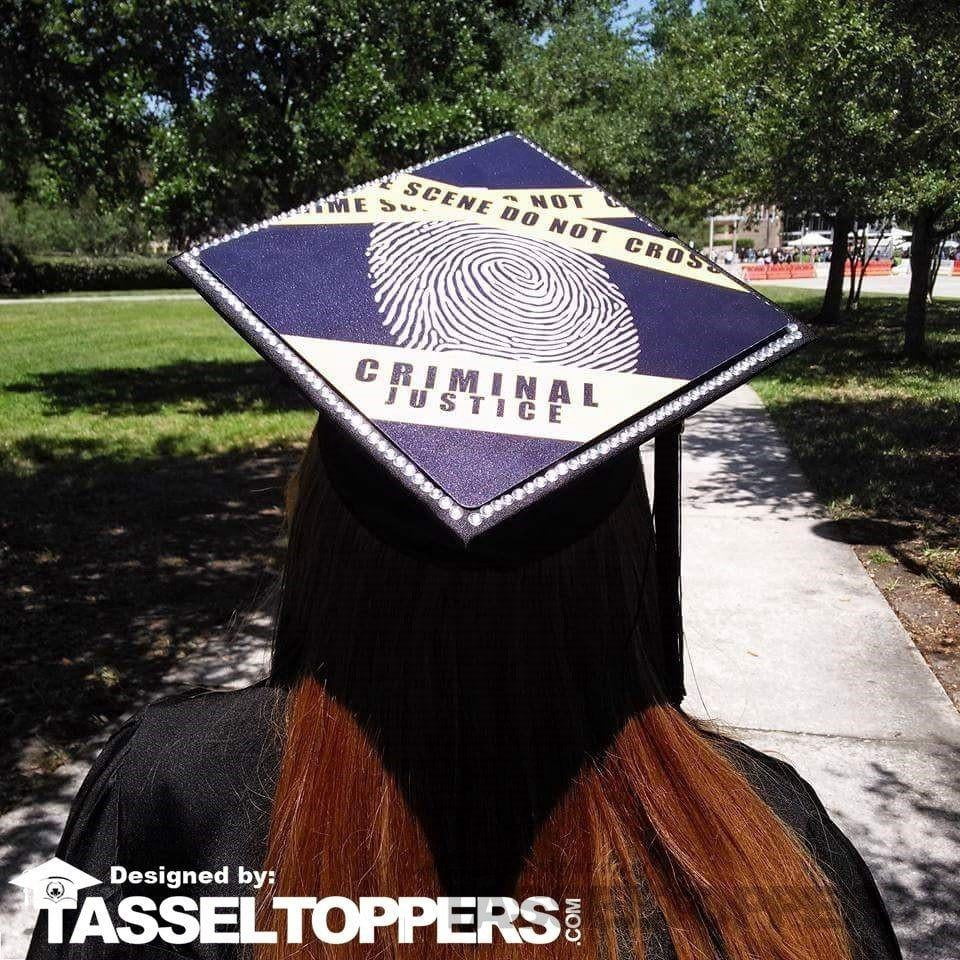 Criminal Justice Grad Cap Tassel Topper