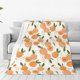 thumbnail image 1 of Fotbe Peaches Manta de Franela Acolchonada con Estampado, Súper Suave y Esponjosa, Extra Grande para Sofá, Cama, Uso Todo el Año-60"x50", 1 of 7