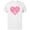 White, variant on Marvel Hero Icons Valentine's Day Heart - Short Sleeve Cotton T-Shirt for Adults - Customized-Black