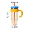 thumbnail image 3 of Large Capacity 1100ml Water Bottle with Straw Leak Proof Sports Drink Container Thermal Insulated Portable Tritan Plastic Cup, 3 of 5