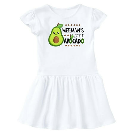 

Inktastic Meemaw s Little Avocado with Cute Baby Avocado Gift Baby Girl Dress