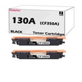 thumbnail image 1 of Printer Pro™ Compatible Replacement for HP 130A CF350A Black Toner Cartridge Work with CF351A CF352A CF353A for HP Color Laserjet Pro MFP M176n M177fw (2BK), 1 of 4