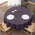 thumbnail image 3 of Fashionable Round Tablecloth 60x60in(153x153cm) – Waterproof Polyester Table Cover with Full Print Design, Wrinkle Resistant & Washable for Kitchen Dining Party Decor, 3 of 6