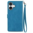thumbnail image 3 of Case for iPhone 16 Plus,Magnetic Leather Wallet Card Pocket Zipper Case Kickstand Cover with Wrist Strap for iPhone 16 Plus 6.7-inch, 3 of 10