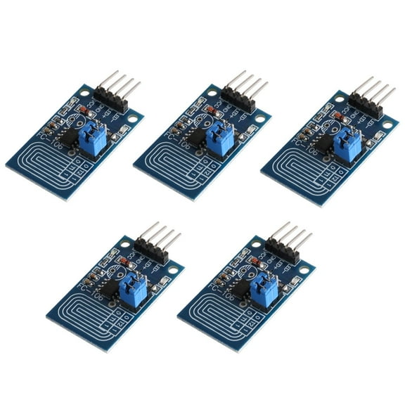 PWM Control Panel, 5pcs Capacitive Touch Dimmer Stepless Dimming PWM Control Panel LED Dimmer  Module