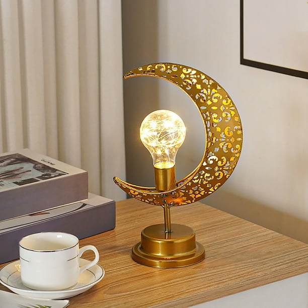 Xihbxyly Lámpara Led de Hierro, Diseño Único, Luz Cálida para El Hogar, Led de Bajo Consumo, Decoración Festiva para Dormitorios y Salas de Estar, Ambiente Acogedor, Funciona con Pilas, Lámpara de Hi