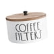 thumbnail image 5 of Contenedor de almacenamiento para portafiltros de café, caja de almacenamiento, madera, a prueba de polvo, contenedor para filtros de café,, 5 of 9