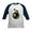 Navy/White, variant on - Santa Squirrel 8 Ball Kids Baseball Jersey - Kids Cotton Baseball Jersey, 3/4 Sleeve Shirt
