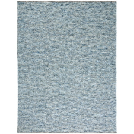 SAFAVIEH Natura Eanna Geometric Wool Area Rug, Blue, 6' x 9'