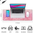 thumbnail image 3 of Game in Gold: Large 'Stay Positive' Non-Slip Mousepad - Rubber Base, Stitched Edges - Waterproof Desk Mat Perfect for Work, Office or Home, 3 of 7