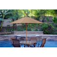 thumbnail image 1 of Parasol en Bois de 9 Pieds, Tissu Marron, 1 of 1