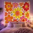 thumbnail image 2 of Floral Garden Motifs with Dominated Shades Bright Sunny, Serene Watercolor for Plant Lovers, Botanical Wall Art, Mother'S Day Gift, Tapestry Wall Hanging for Bedroom and Dorm, 2 of 7