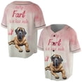 thumbnail image 3 of Every Fart is Love Note Mastiff Guilty Face Happy Valentine's All Over Print 3D Baseball Shirt Mastiffs Dog Lover Gifts Idea Softball Sport - 01016, 3 of 6