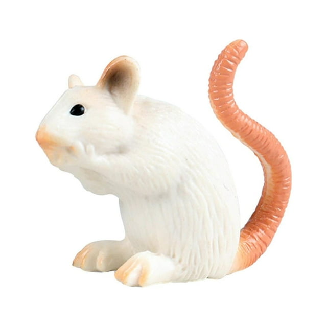 Modelo de ratones realistas, figuras de juguete de , juguete cognitivo, figuras de animales realistas, juguetes para guardería, cumpleaños, niños Estilo C