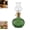 Green, variant on Vintage Style Oil Lamp with Glass Candle Holder, Retro Glass Clear Kerosene Lamp Lantern, Clear Hurricane Oil Lamps for Table Centerpiece, Wedding Decor, Elegant Retro Design (Blue)
