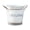 White, variant on Rustics Metal Bucket, Vintage Plant Buckets with Side Handles, Durableflower Pot for Garden Patio Farmhouse Centerpiece Decor, 5.1x4.7in