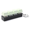 thumbnail image 2 of Squeeze Toy, Sensory Toy, Plastic 4.2X1 In, Clicker Squeeze Toy, Keyboard Keychain, Silver Keyring, 1 Pc, Relaxation Squeeze Toys, 2 of 9
