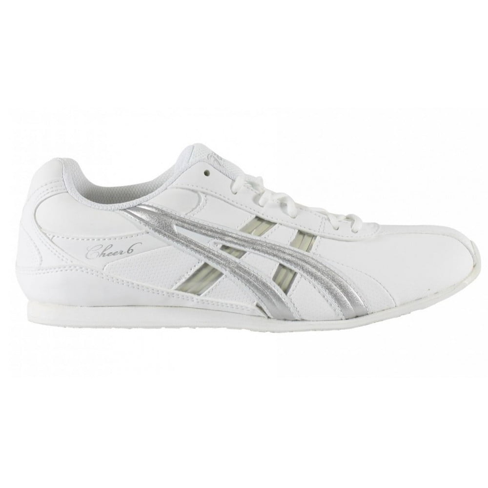 NEW Womens Asics Cheer 6 Cheerleading Shoes White / Silver - Choose Size! -  