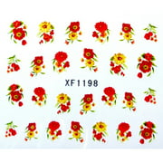 XF nail sticker simulation flower watermark nail sticker XF1208
