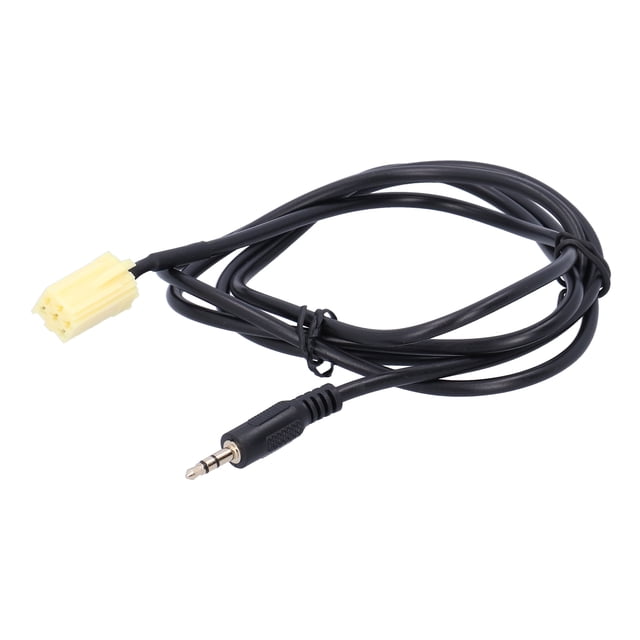 Adaptador de entrada de audio, cable AUX-IN de 6 pines de 59,1 pulgadas, cable AU IN, adaptador de audio para automóvil, el mejor de su clase